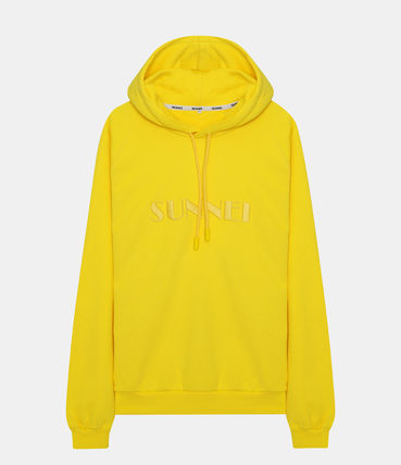EMBROIDERED HOODIE - Yellow