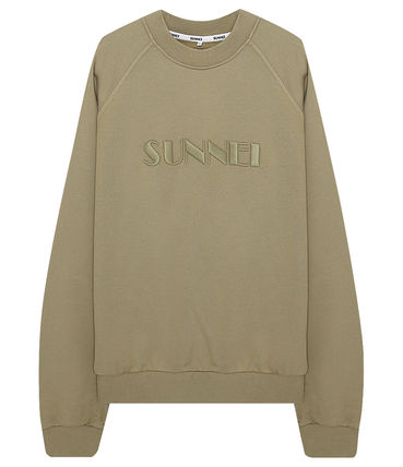 CLASSIC SWEATSHIRT WITH BIG LOGO EMBROIDERY 