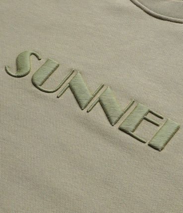 CLASSIC SWEATSHIRT WITH BIG LOGO EMBROIDERY 