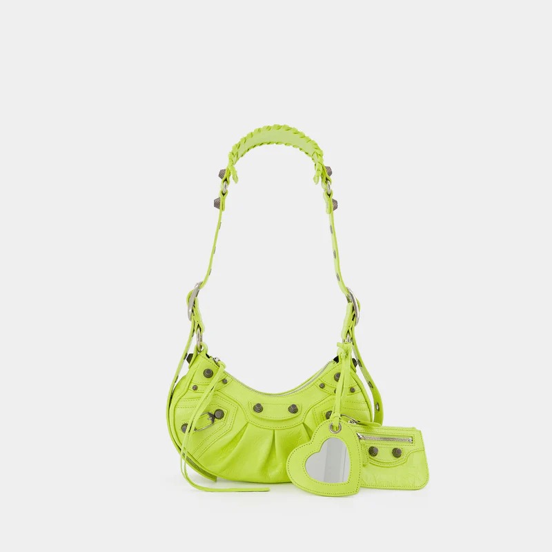 Cagole Shoulder Xs Bag - Balenciaga - Lime - Leather