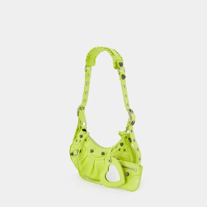 Cagole Shoulder Xs Bag - Balenciaga - Lime - Leather