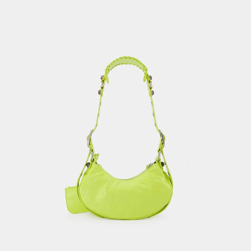 Cagole Shoulder Xs Bag - Balenciaga - Lime - Leather