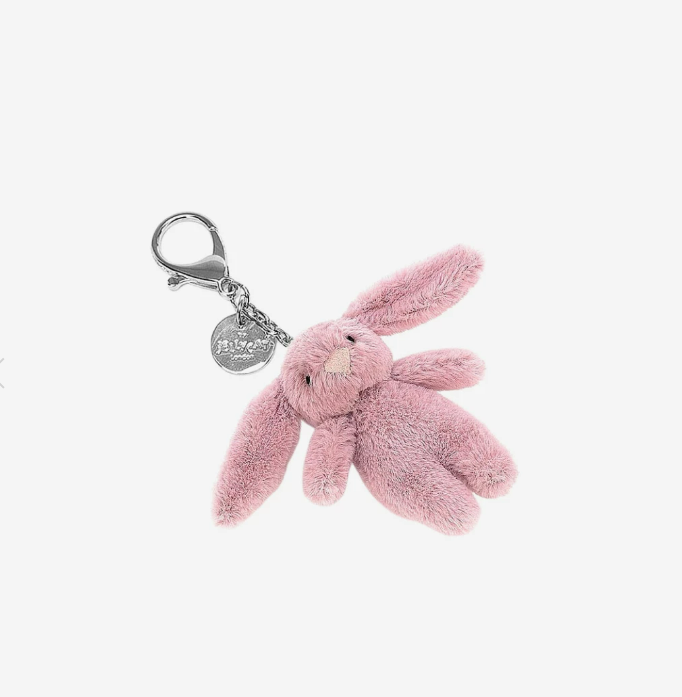 Jellycat Bashful Bunny Bag Charm Tulip