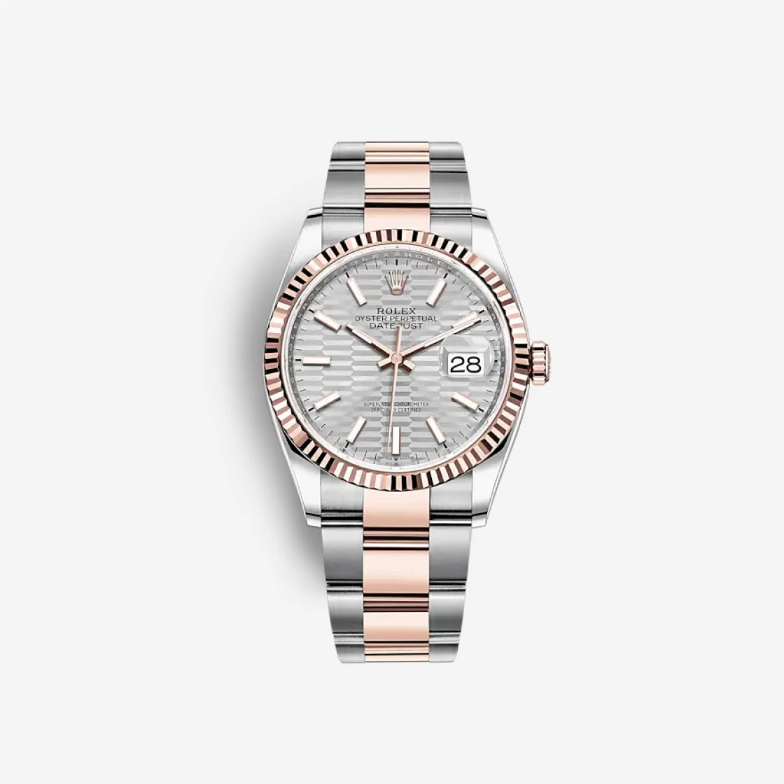 Rolex Datejust 36 Fluted Motif Silver 126231 (Fluted/Oyster)