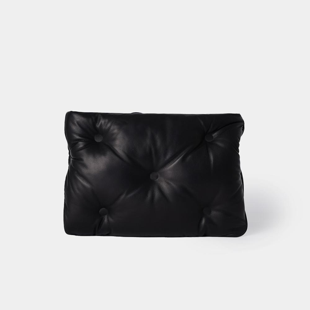 MAISON MARGIELA BLACK CLUTCH WITH LOGO