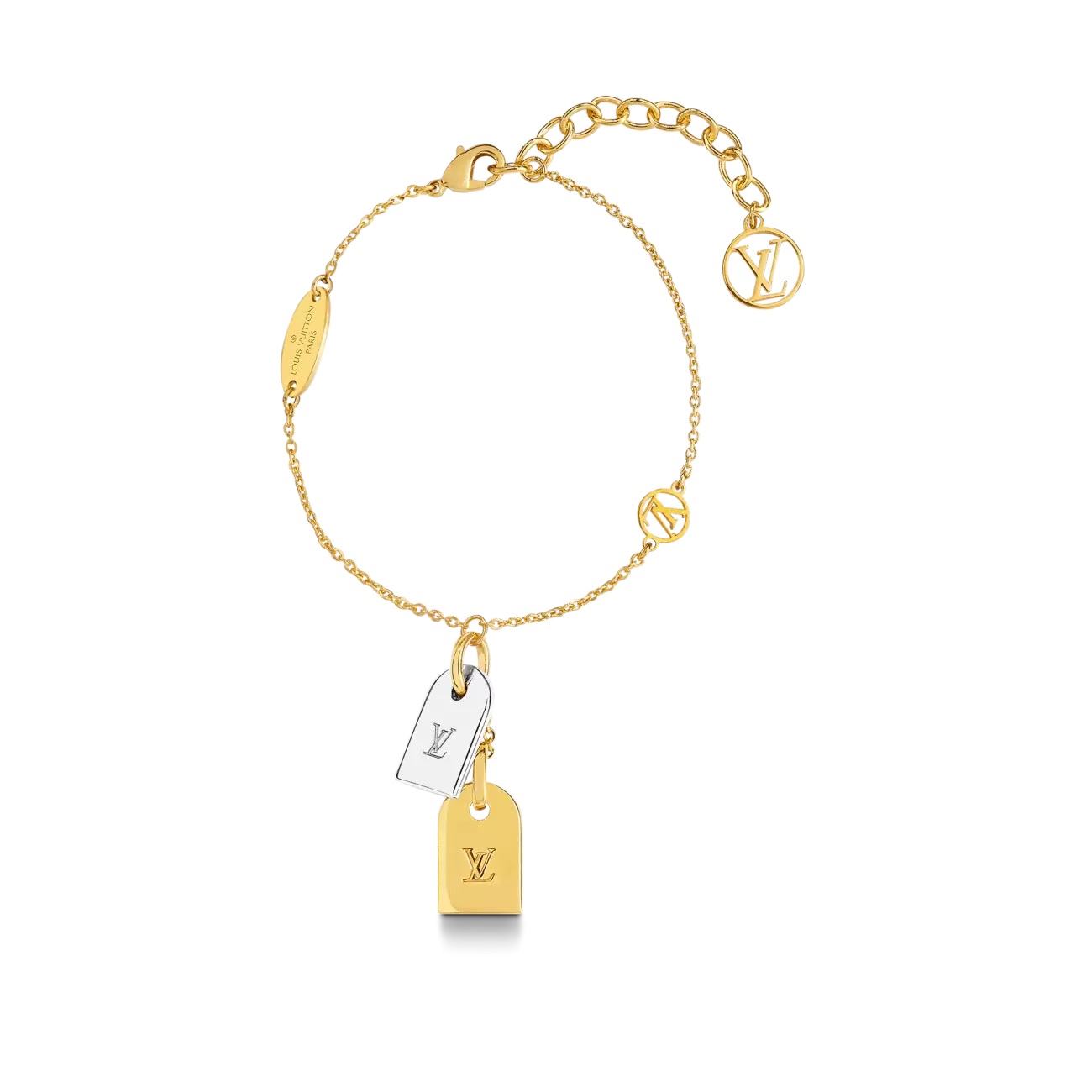 Louis Vuitton Nanogram Bracelet Gold & Silver