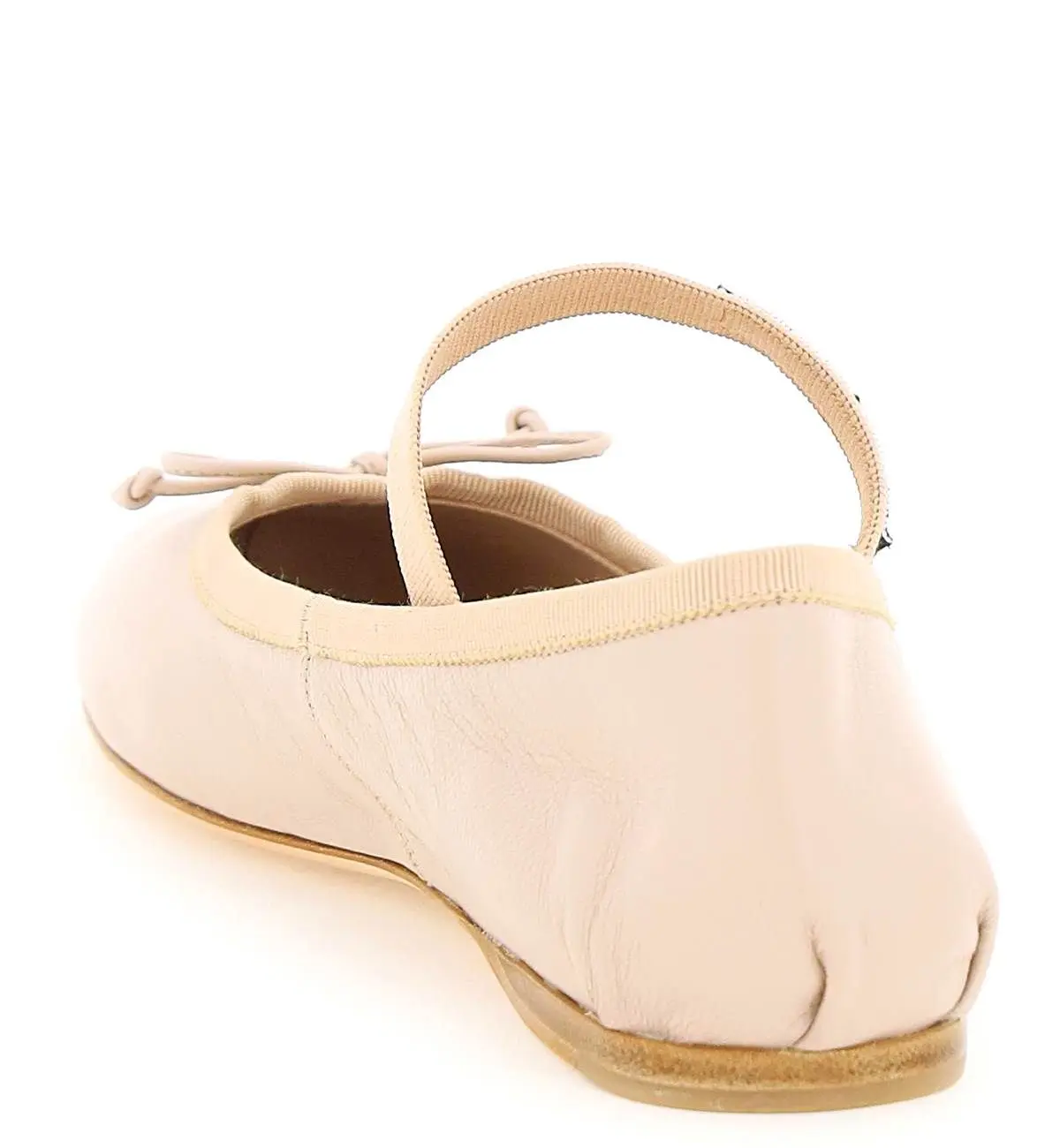 (W) Miu Miu Leather Ballerinas Water Lily