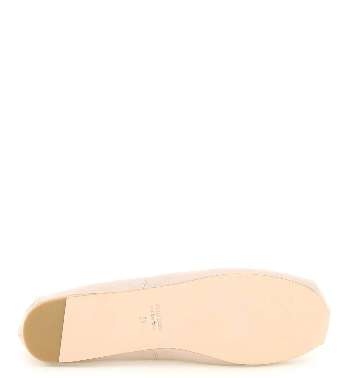 (W) Miu Miu Leather Ballerinas Water Lily