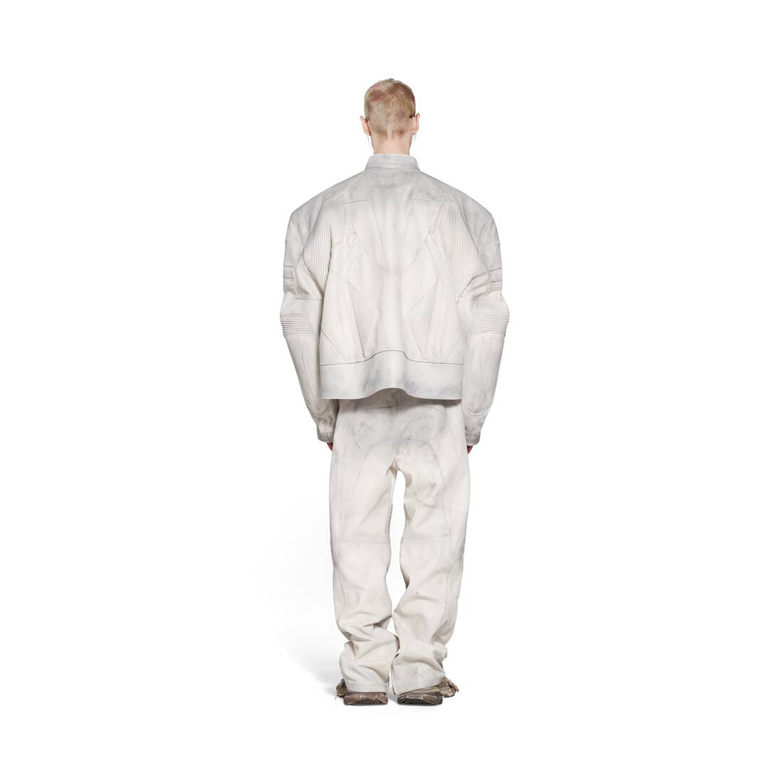  OVERSIZE BIKER JACKET FOR MEN IN WHITE