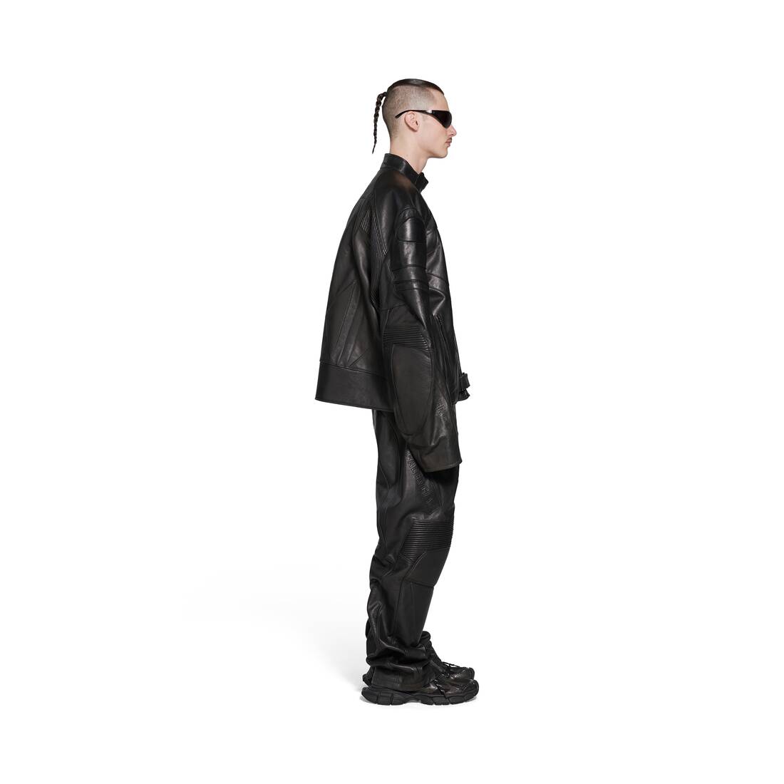 OVERSIZE BIKER JACKET FOR MEN IN BLACK