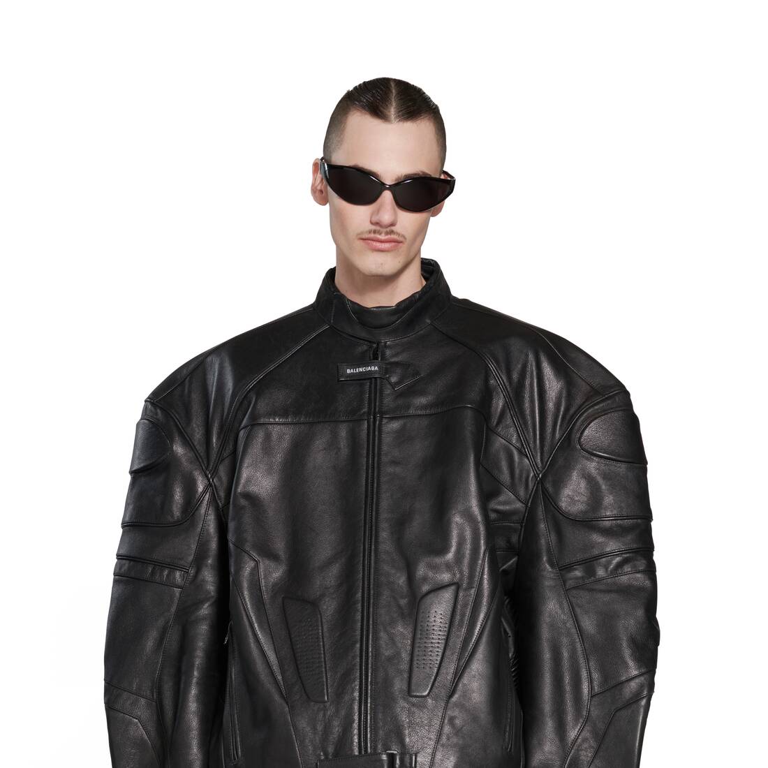 OVERSIZE BIKER JACKET FOR MEN IN BLACK