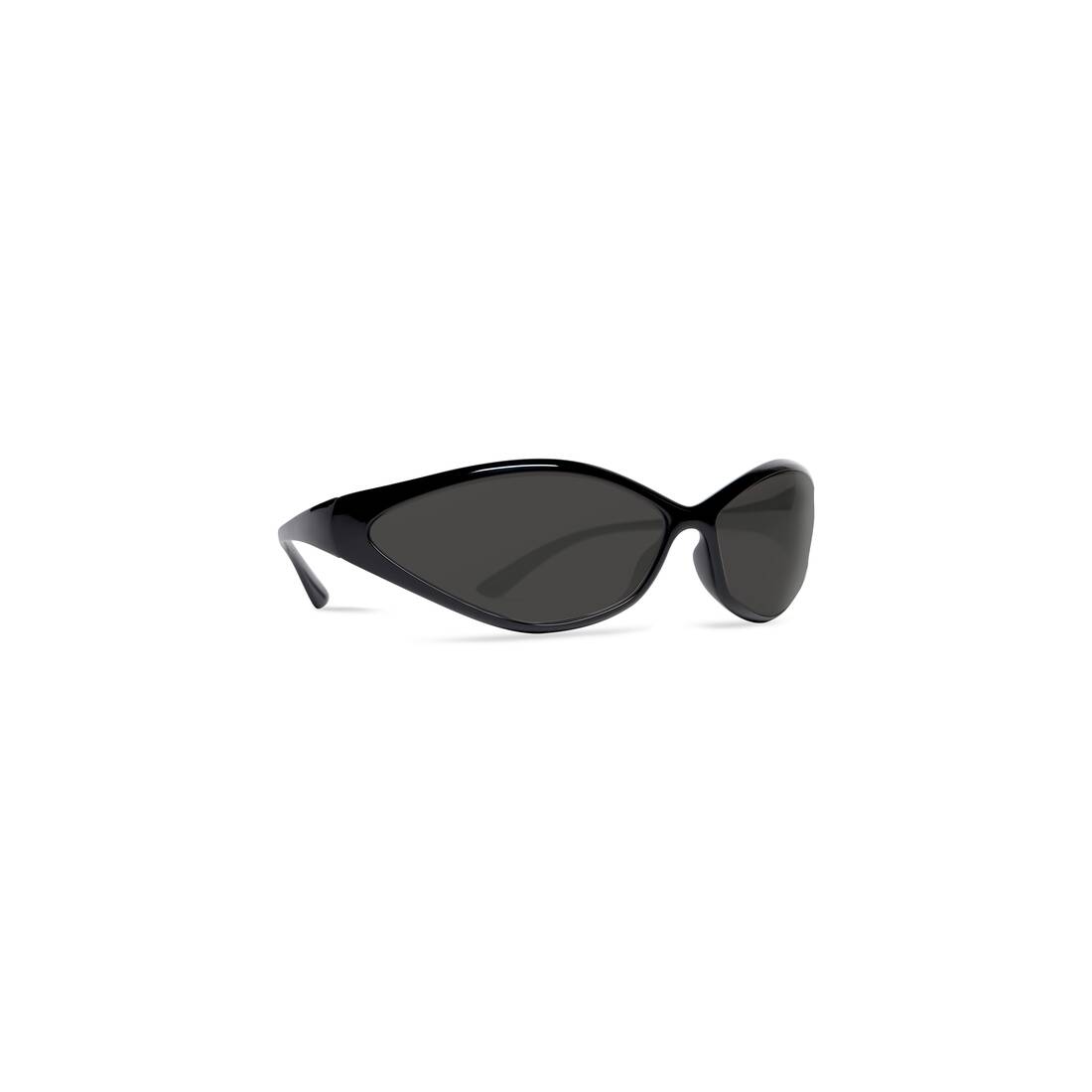90S OVAL Sunglasses in Black