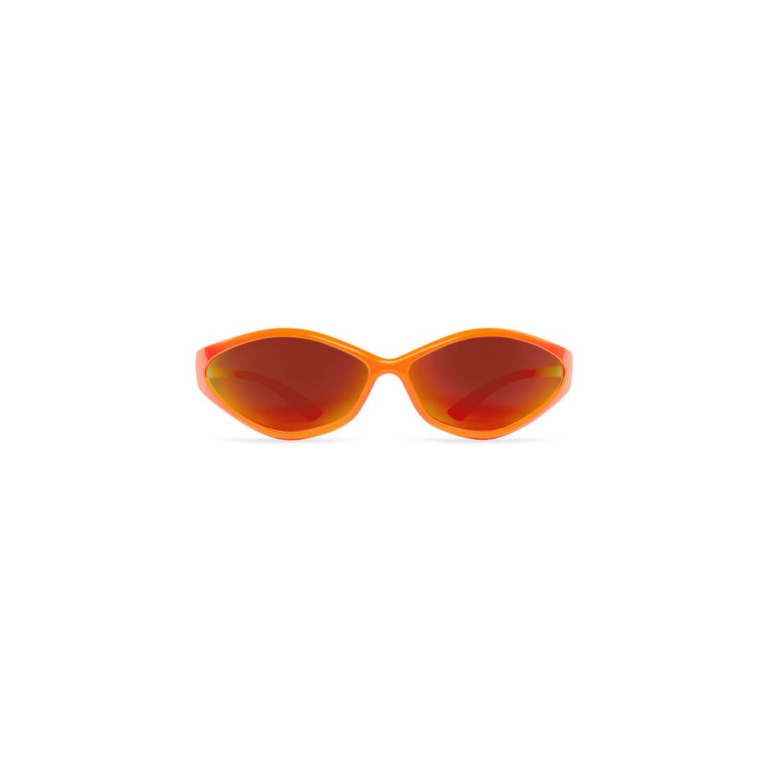90S OVAL Sunglasses in Fluo Orange