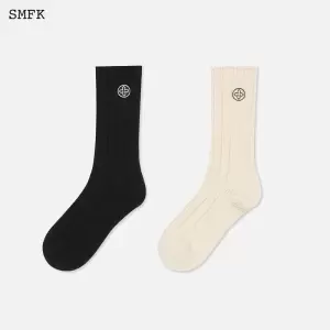 VINTAGE COLLEGE KNITTED SPORTS SOCKS (2 PAIRS)
