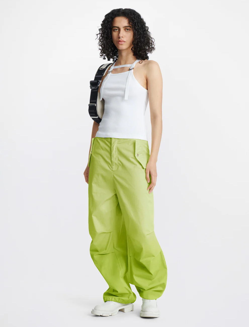 SAFETY HARNESS RIB TANK IN WHITE