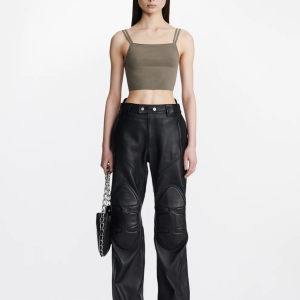 SPLIT STRAP TOP IN BEIGE