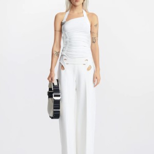 GATHERED TANK IN WHITE