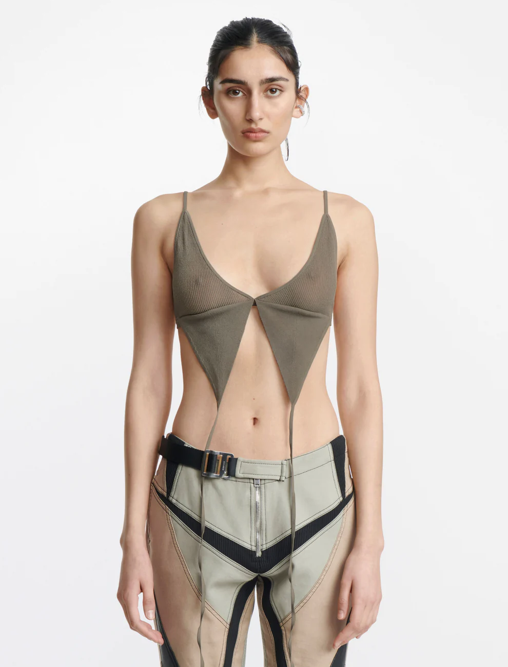 MODULAR BUTTERFLY MESH BRA IN BEIGE