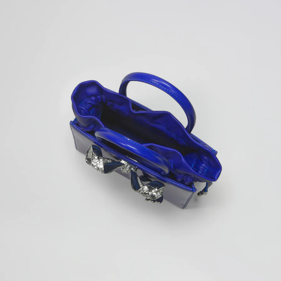 Blue Mini Tote Bow Bag