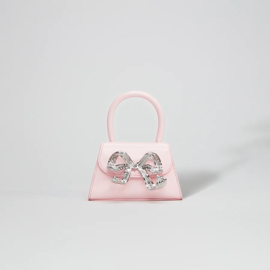 The Bow Micro in Pink with Diamanté