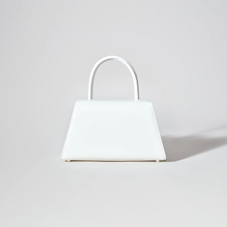 The Bow Mini in White with Diamanté