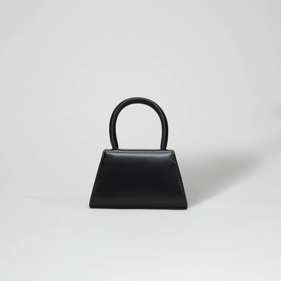 The Bow Micro in Black with Gold Hardware