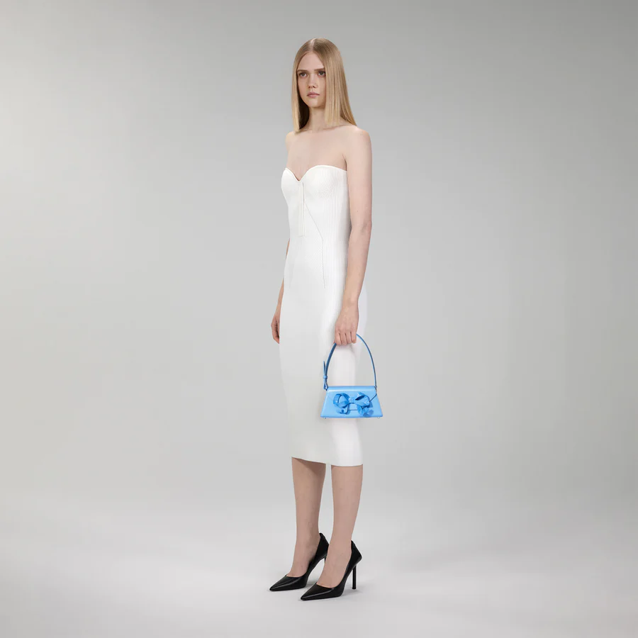 Blue Bow Mini Shoulder Bag