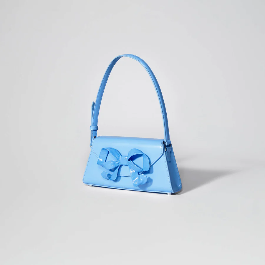 Blue Bow Mini Shoulder Bag