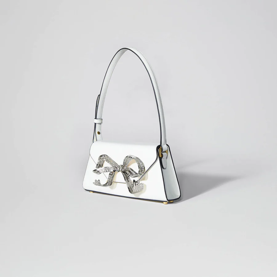 White Bow Mini Shoulder Bag