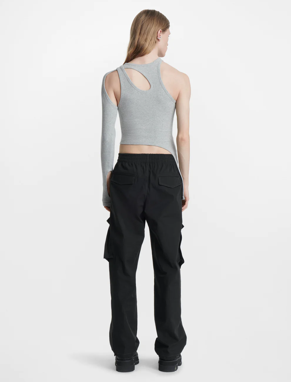 BONE MARLE LS TOP IN GRAY