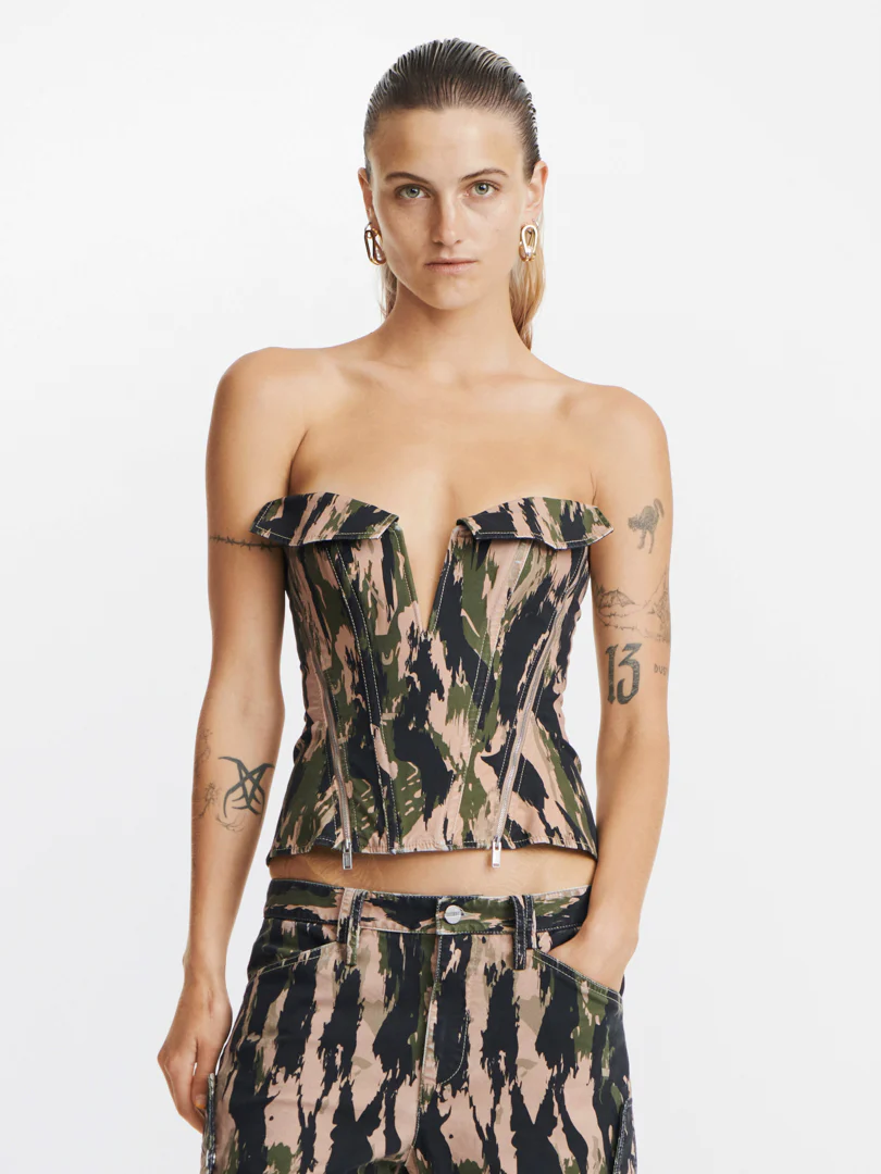 V-WIRE CAMO CORSET