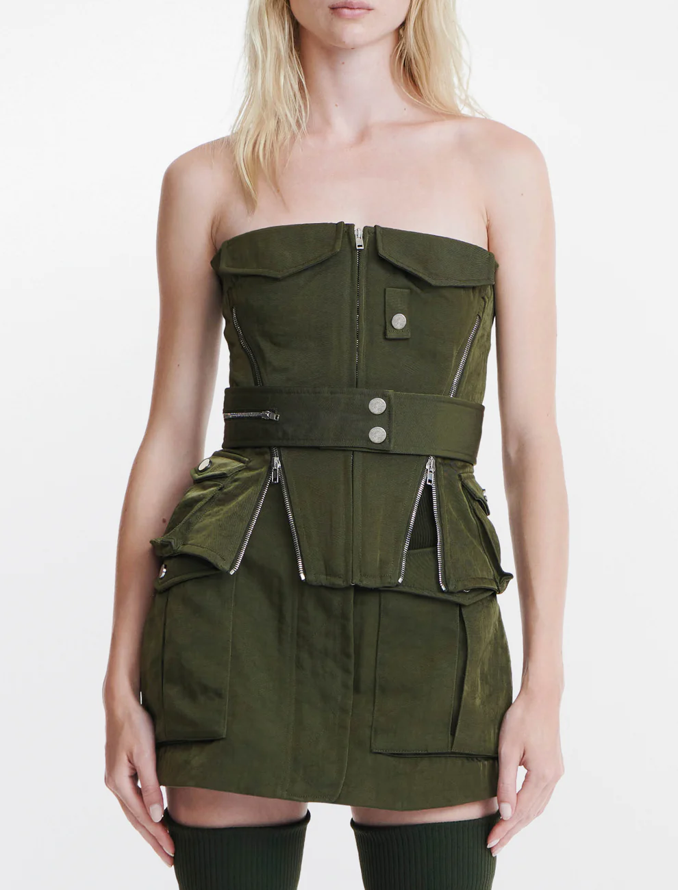 AVIATOR CORSET IN GREEN