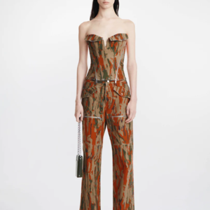 V-WIRE CAMO CORSET EARTH