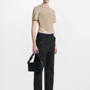 CORSET TEE IN KHAKI