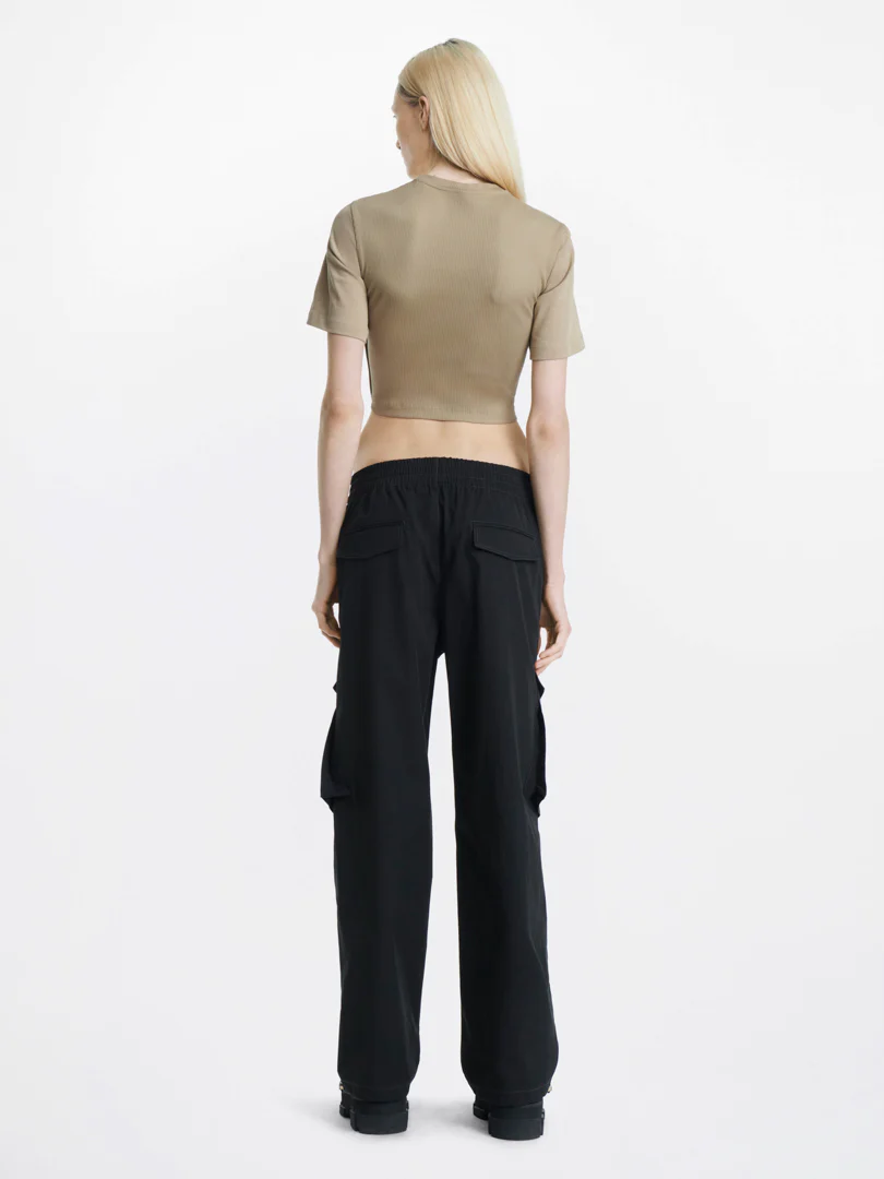 CORSET TEE IN KHAKI