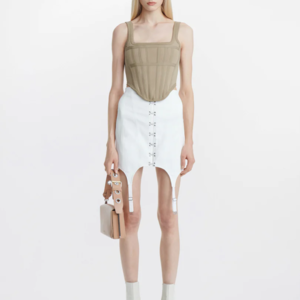 JERSEY CORSET IN KHAKI
