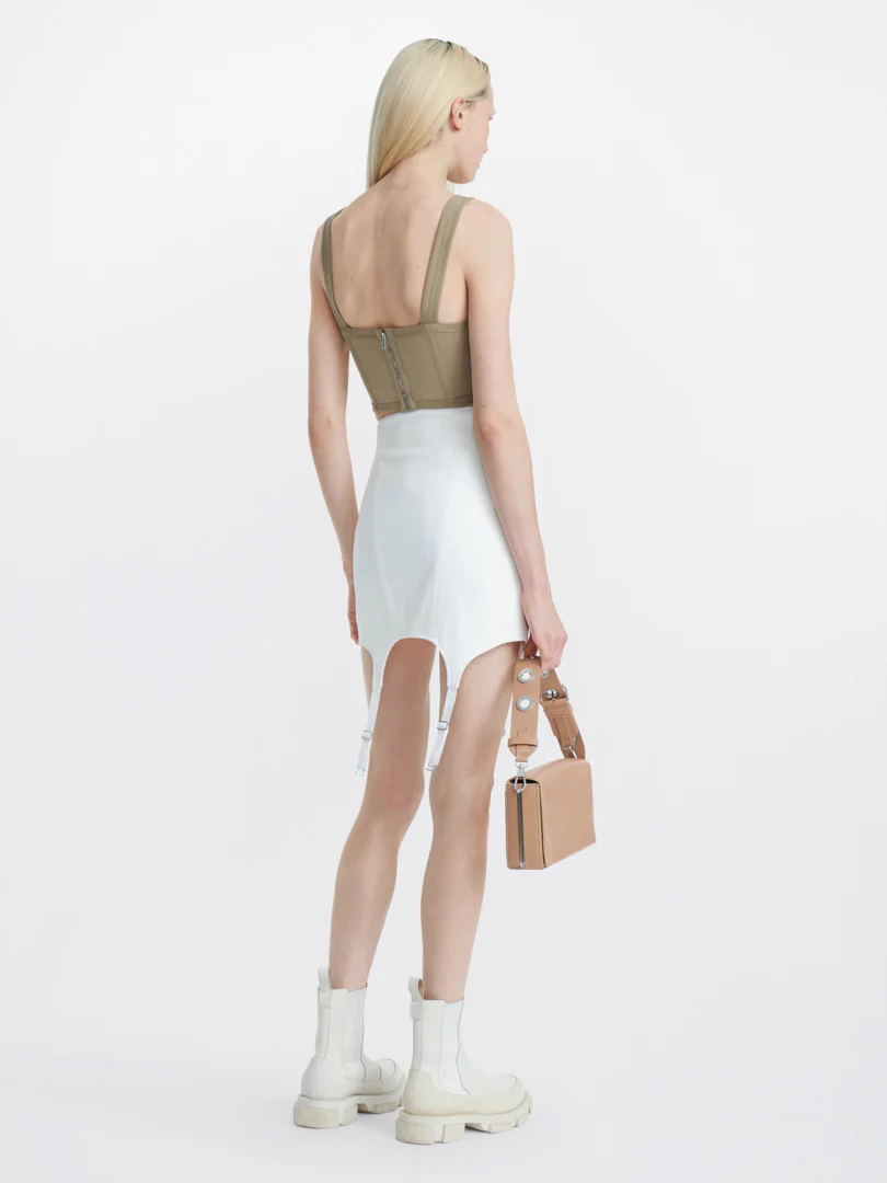 JERSEY CORSET IN KHAKI