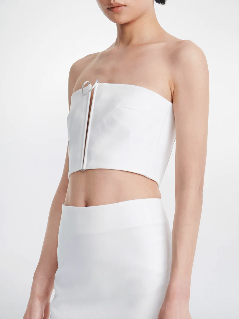 MOBIUS BANDEAU TOP WHITE