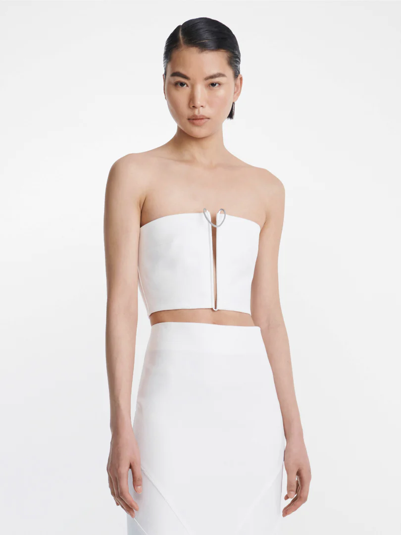 MOBIUS BANDEAU TOP WHITE