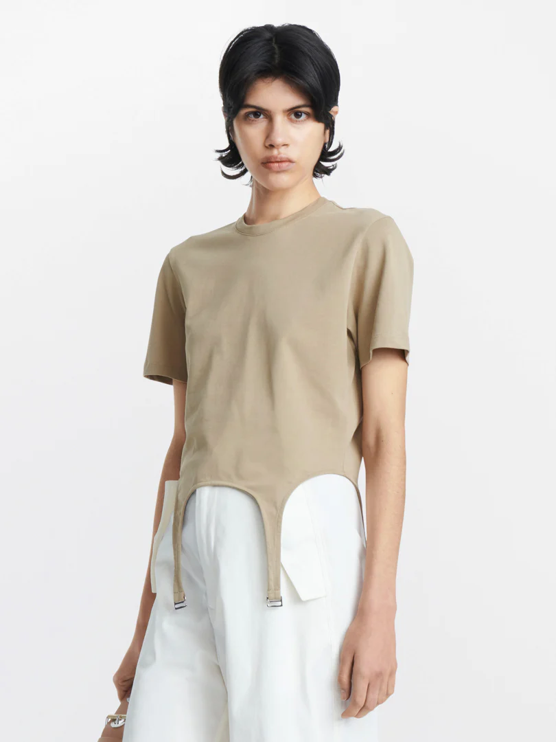 GARTER TEE - Khaki 