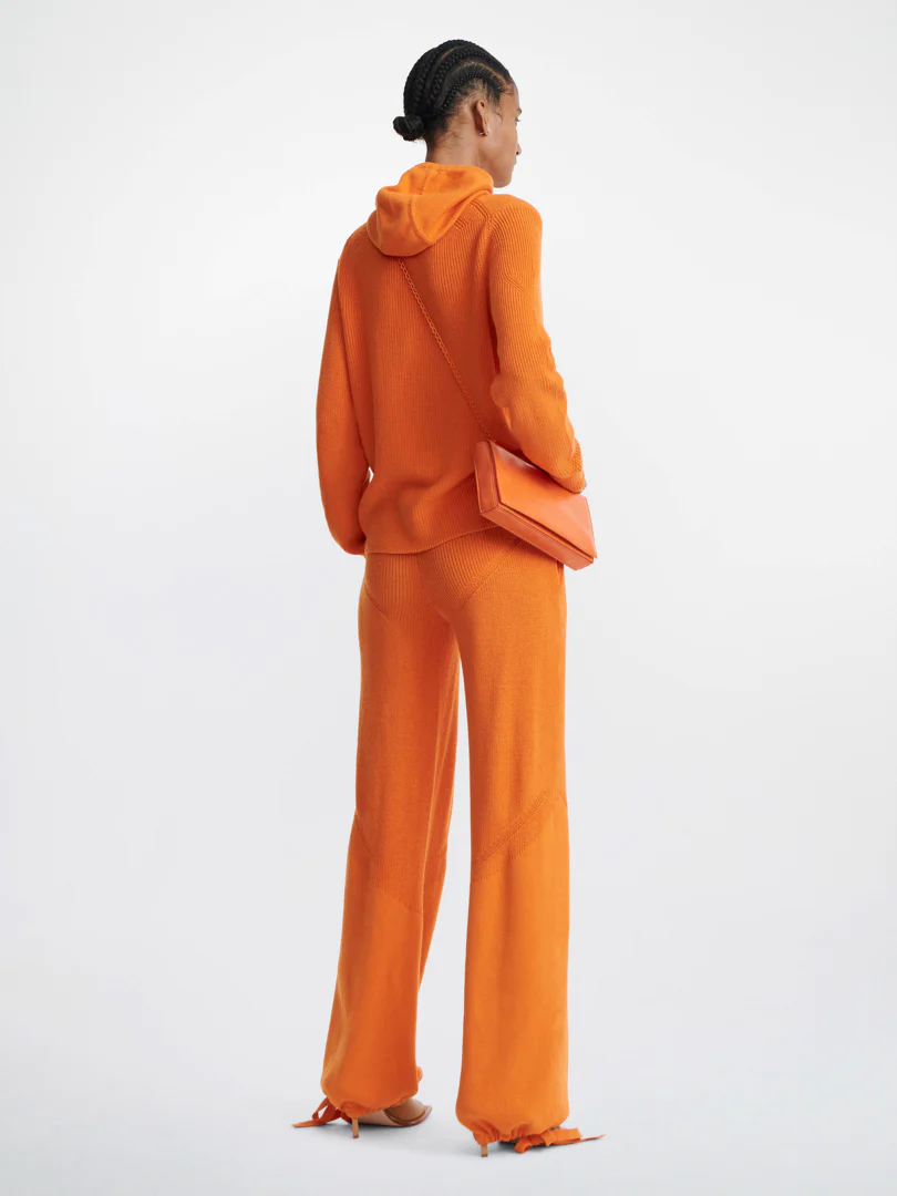 ENGINEERED RIB HOODIE - SAFETY ORANGE