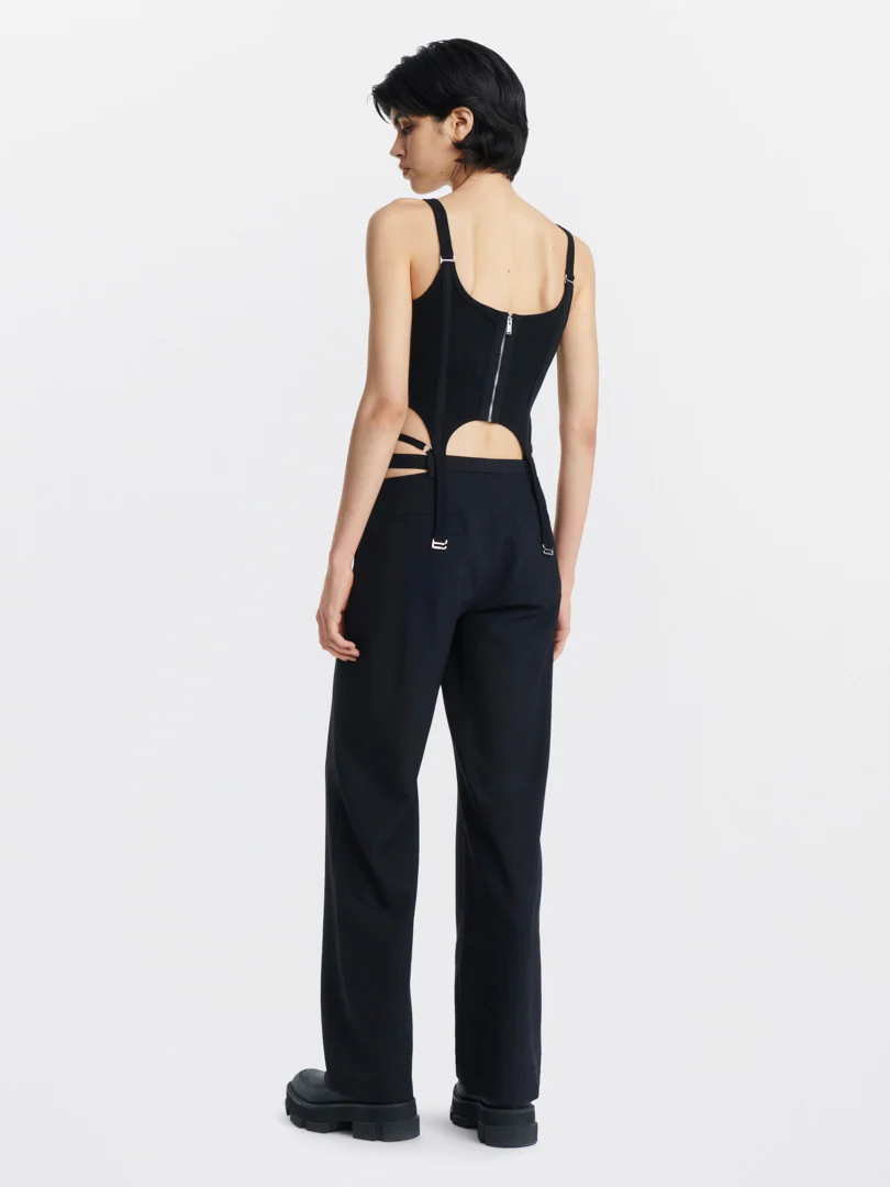 COMBAT CORSET TANK - BLACK