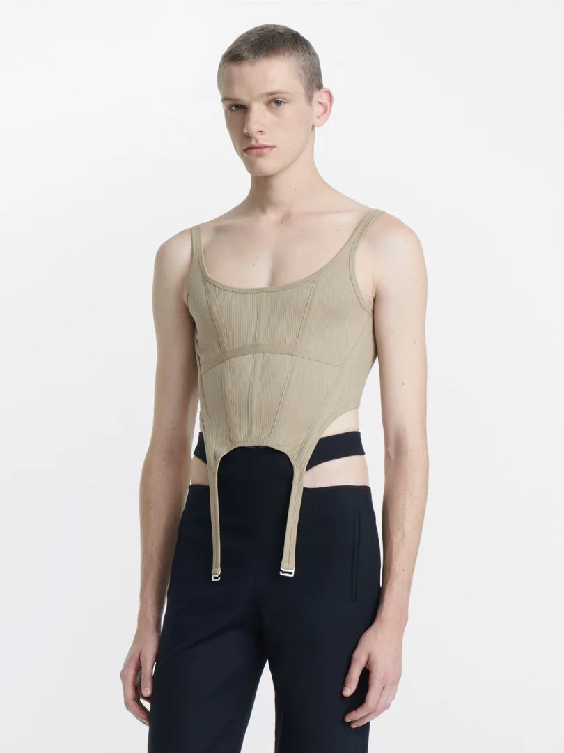 COMBAT CORSET TANK - KHAKI