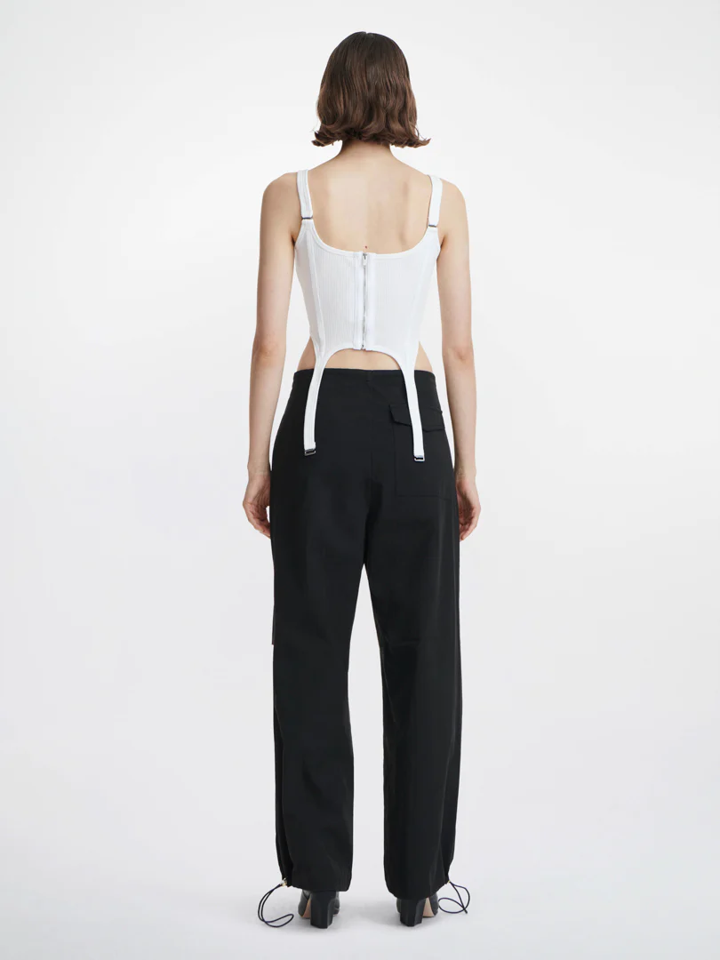 COMBAT CORSET TANK - IVORY