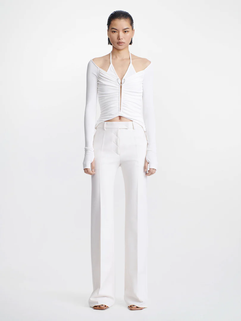 MOBIUS LONG SLEEVE TOP IN WHITE