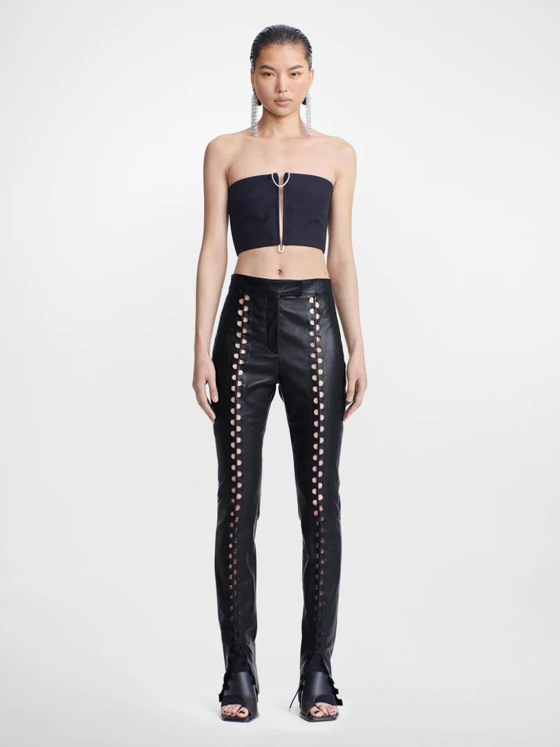 MOBIUS BANDEAU TOP IN BLACK 