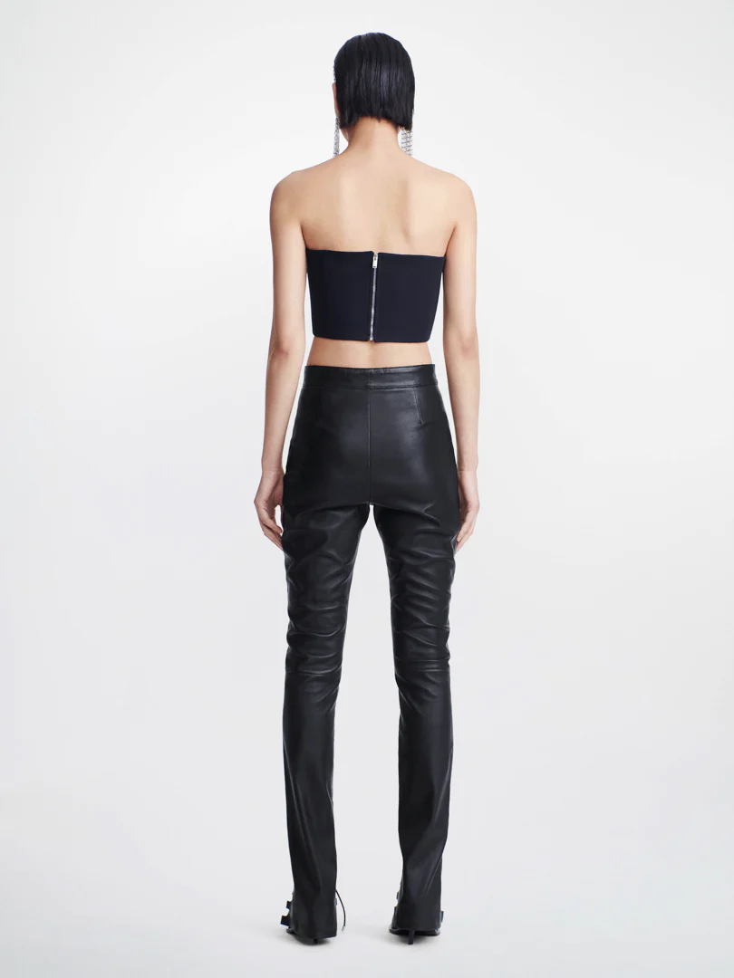 MOBIUS BANDEAU TOP IN BLACK 