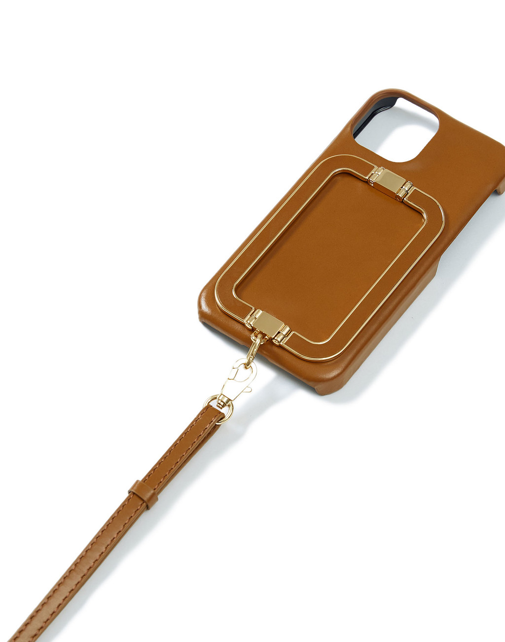 Phone Case with Leather Strap Liney Brown 