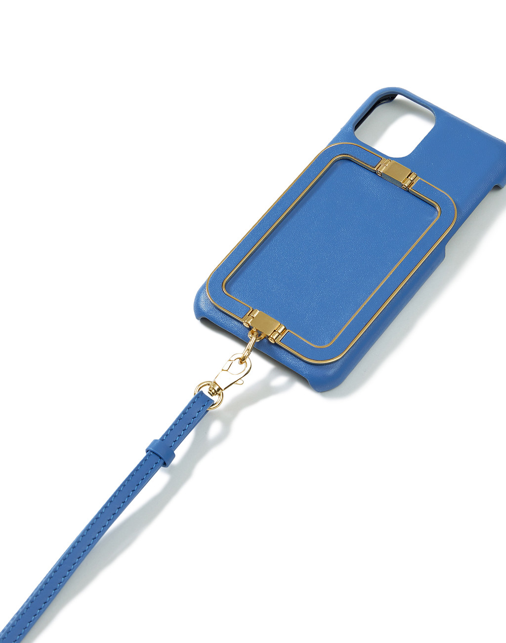 Phone Case with Leather Strap Liney Blue  