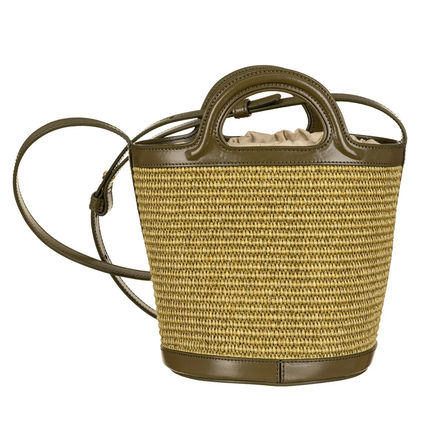  Tropicalia Raffia Small Bucke Women's Tote/Shoulder Bag